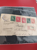 Ancienne enveloppe oblitérée Finlande timbres Suomi recommandée philatélie