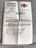 Lettre ancienne AAMPG Paris 1960 association anciens combattants guerre
