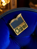 Pin's vintage Clairval logo rétro années 80, badge publicitaire accessoire