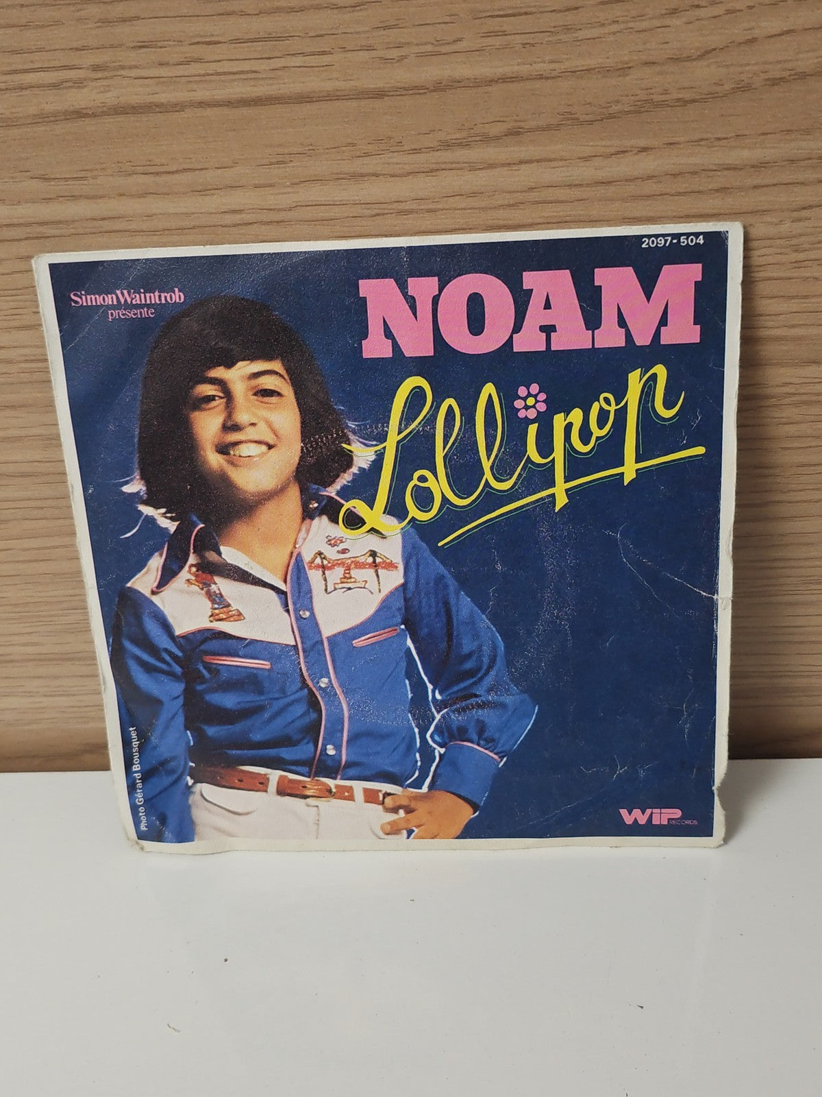 Retro 45 rpm vinyl Noam old collector's record vintage French song