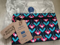 Trousse Cabaia motif floral multicolore, pochette amovible 24 cm neuve