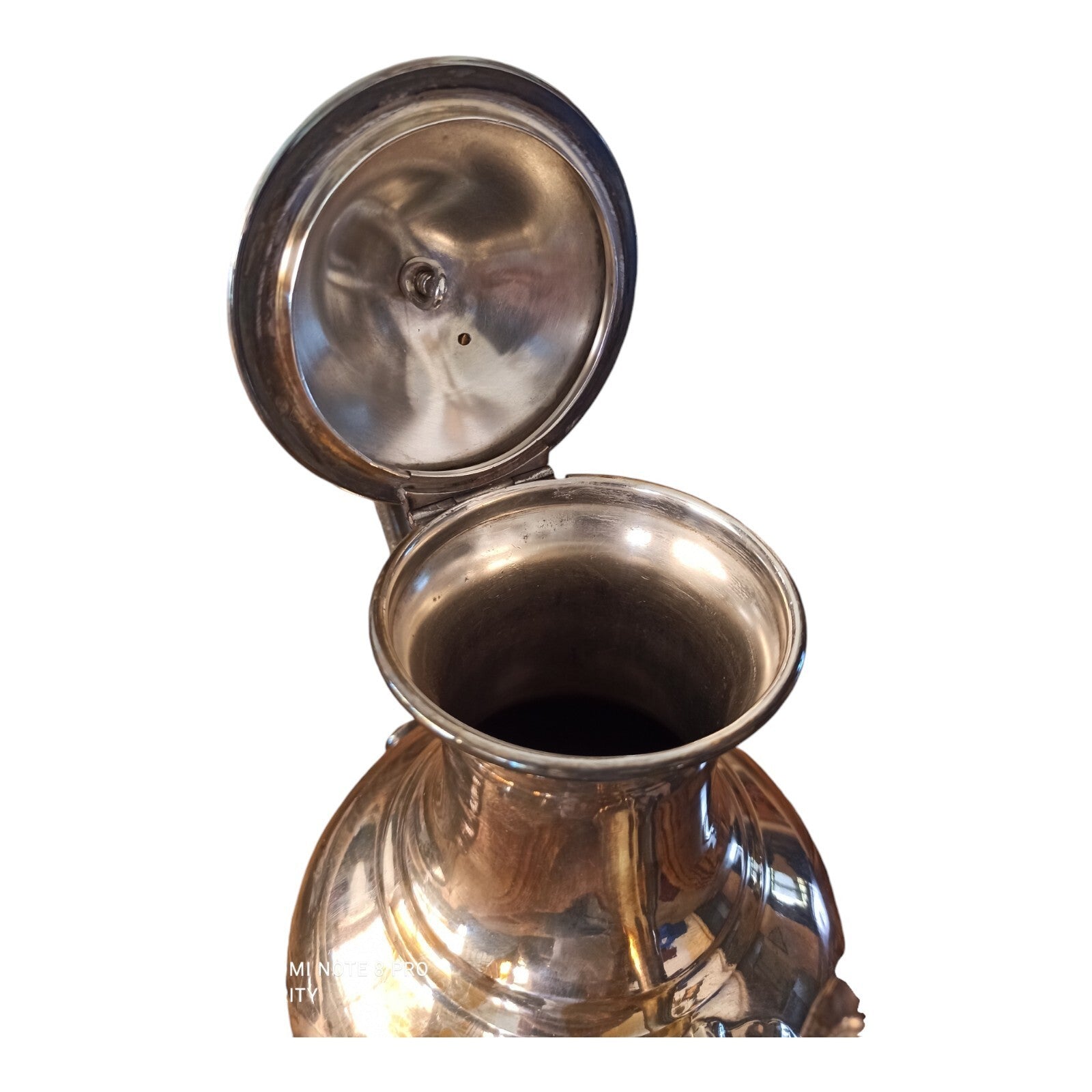 Théière Christofle vintage en métal argenté, bec verseur long, style classique