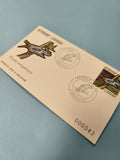 Enveloppe FDC premier jour Gabon 1971 Alcyon senegalensis timbre oiseaux