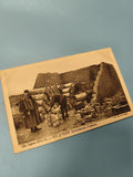 Ancienne carte postale animée Guerre 1914-1918 ravitaillement front essence