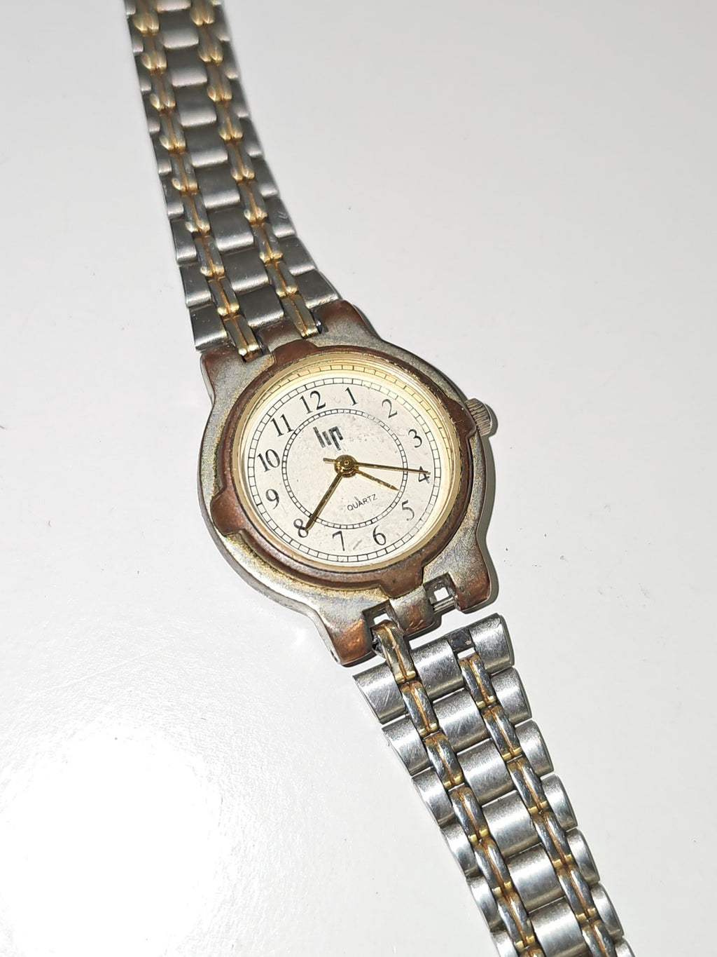 Montre Lip femme ancienne vintage rétro, montre-bracelet fonctionnelle collectio