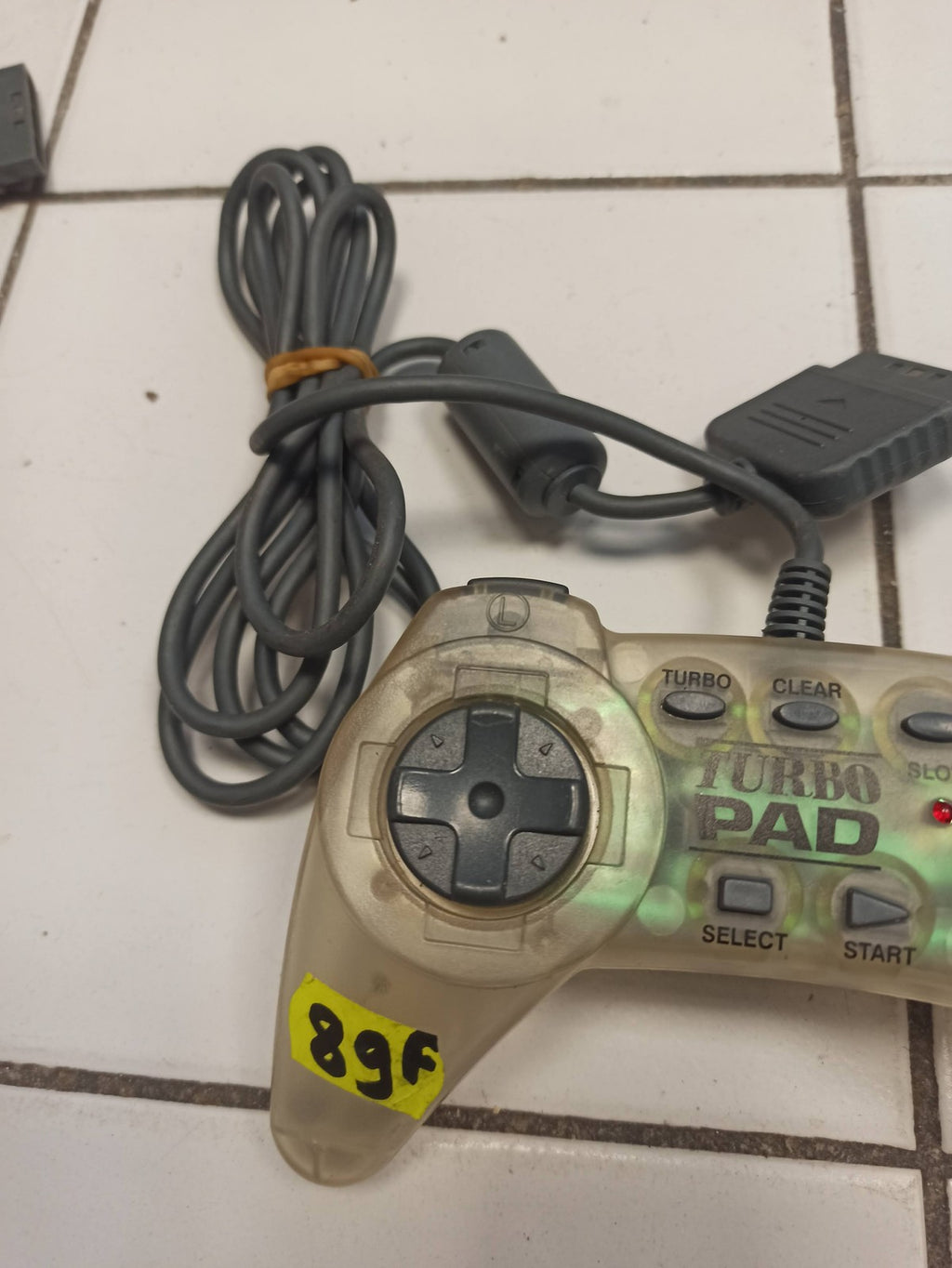 Manette Turbo Pad pour PlayStation 1 PS1, compatible, fonction turbo, d'occasion