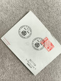 Lettre philatélique 1er jour 1966 Strasbourg congrès relations publiques timbre