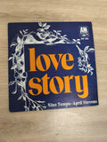 Vinyle 45 tours Nino Tempo April Stevens Love Story pochette bleue A&M Records