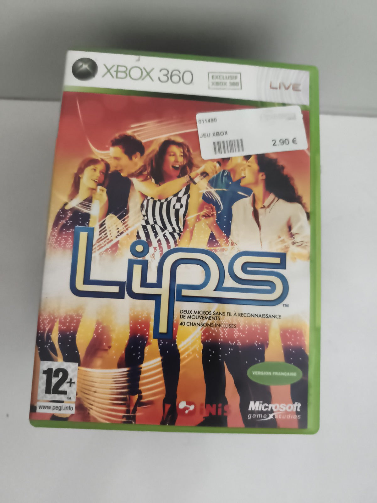 Jeu Xbox 360 Lips version française Microsoft karaoke party