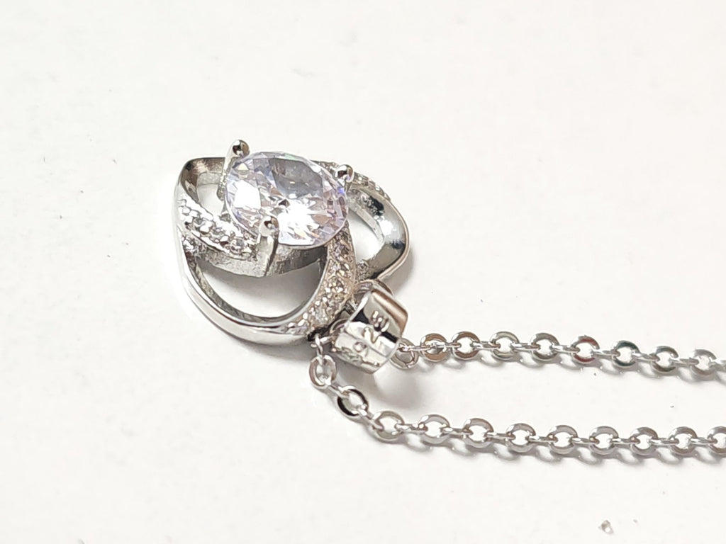 Collier élégant en argent véritable pour femme - Bijou raffiné, occasion soignée