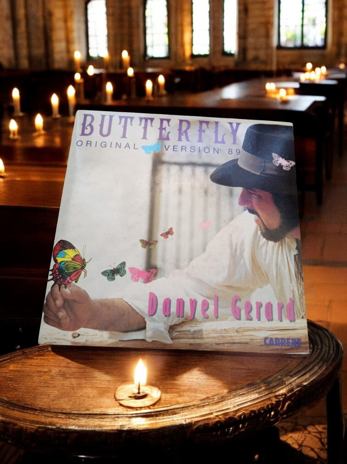 Vinyle 45 tours Danyel Gerard Butterfly Carrere original 1989 vintage