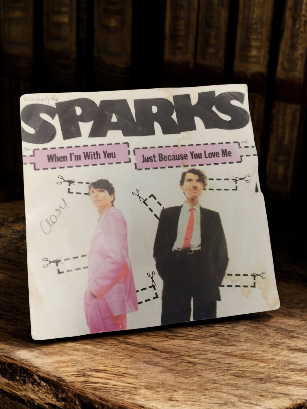 Vinyle 45 tours Sparks When I'm With You rétro ancien disque vintage pop