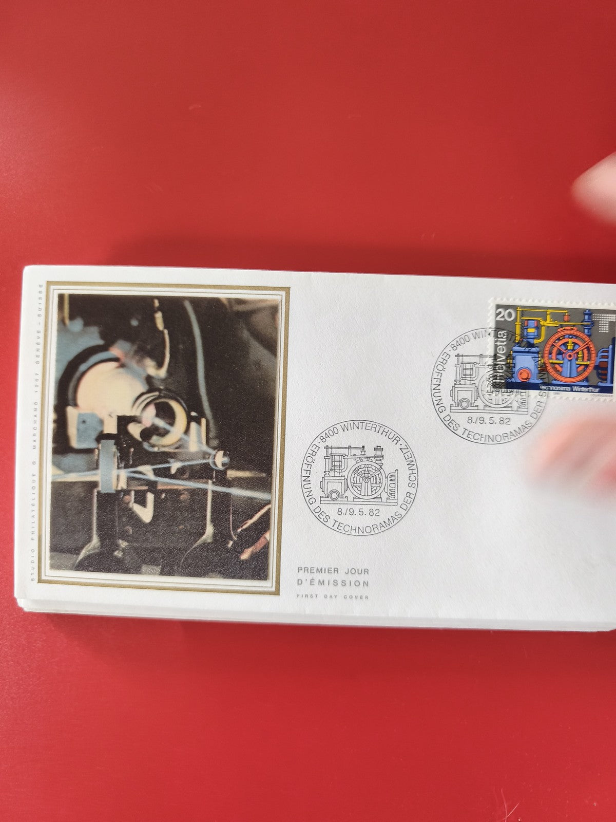 Enveloppe philatélie Premier Jour d?émission Technorama timbre Suisse 1982