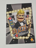 Notice officielle seule pour jeu Buzz sur Playstation, manuel d'origine d'occasi