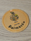 Sous-bock ancien bière Palmbrav rétro collection pub brasseur vintage déco