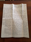 Lettre manuscrite 1941 vie quotidienne guerre ancienne écriture vintage