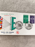 Lettre Premier Jour Strasbourg 1959 Europa FDC timbres anciens philatélie