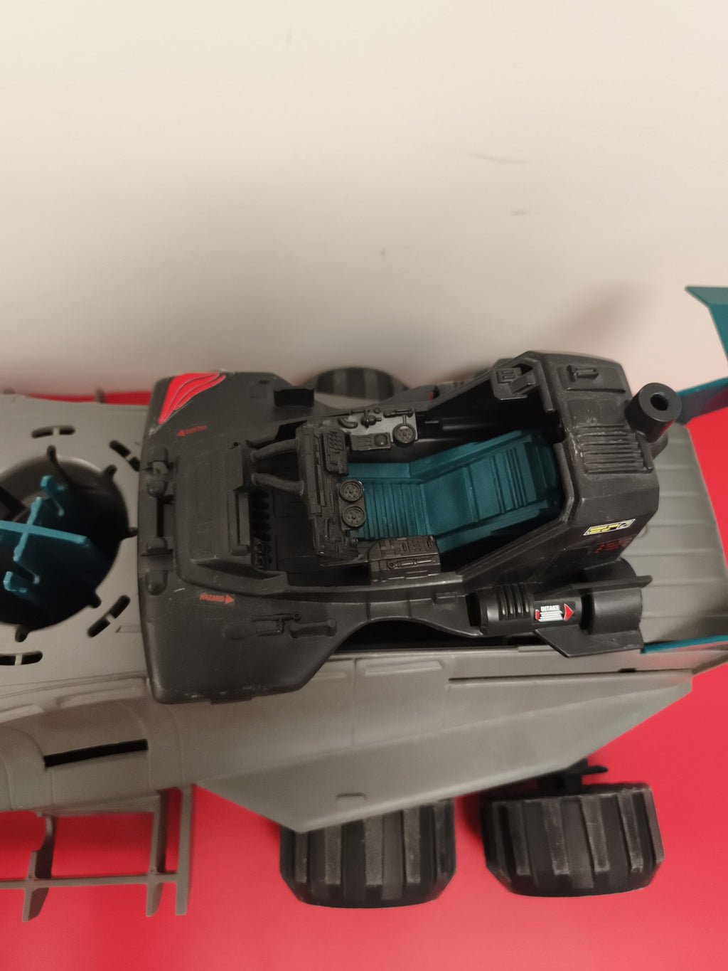 Véhicule GI Joe Cobra Hammerhead vintage 1990 Hasbro gris jaune jouet