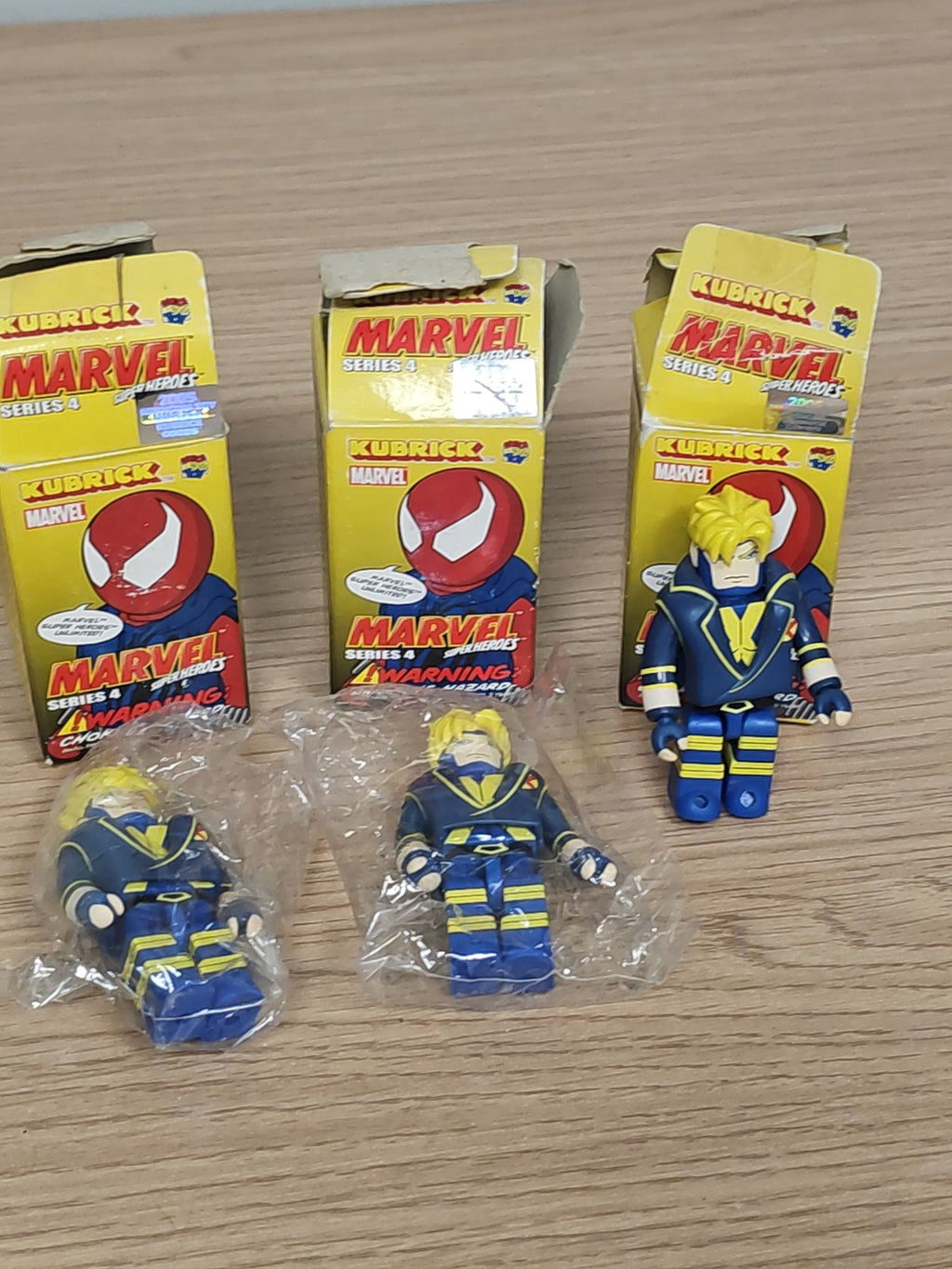 Lot 3 figurines Marvel Medicom Kubrick Series 1 S1 mini personnages articulés