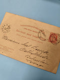 Ancienne enveloppe oblitérée XIXe philatélie carte postale Suède ref 9