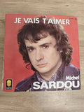 Vinyle 45 tours Michel Sardou Je vais t?aimer pochette rouge Disques Trema