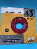 Vinyle 45 tours Pathé La Voix de son Maître pochette jaune microsillon