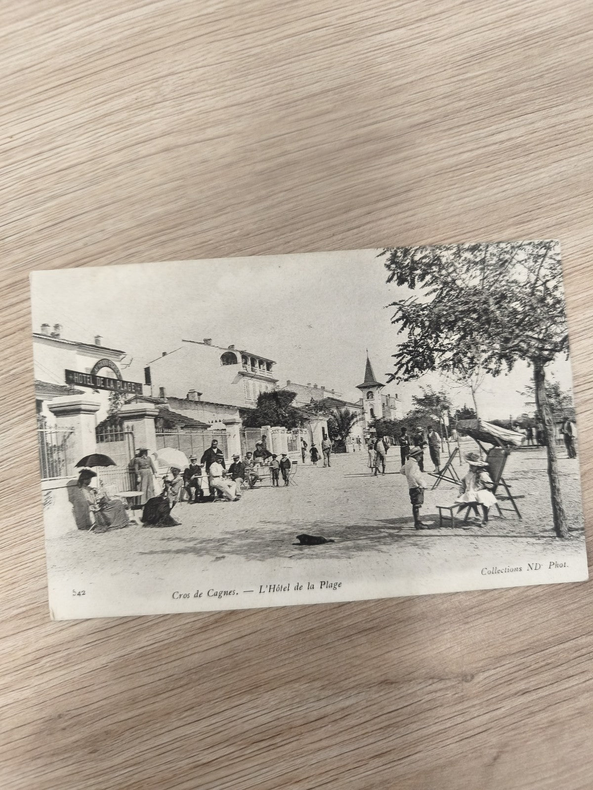 Ancienne carte postale Cros de Cagnes Hôtel de la Plage ND Phot. vintage