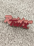 Pin's publicitaire vintage Twix logo rouge, badge rétro années 80-90 (Ref 6)