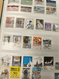 Lot de timbres philatélie Italie oblitérés thèmes variés couleurs multiples