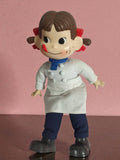 Poupée vintage Peko-Chan Soft Vinyl, figurine ancienne, tenue pâtissière