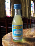 Mignonnette Pacific Ricard vintage, boisson anis, bouteille 50ml, étiquette bleu