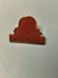 Pin's vintage Tout l'Univers rouge, globe et livre ouvert, collection (Ref 14)