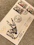 Lettre premier jour Maroc JO 1964 Judo timbres olympiques Casablanca philatélie