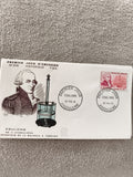 Lettre FDC Premier Jour Coulomb 1961 Angoulême inventeur balance torsion