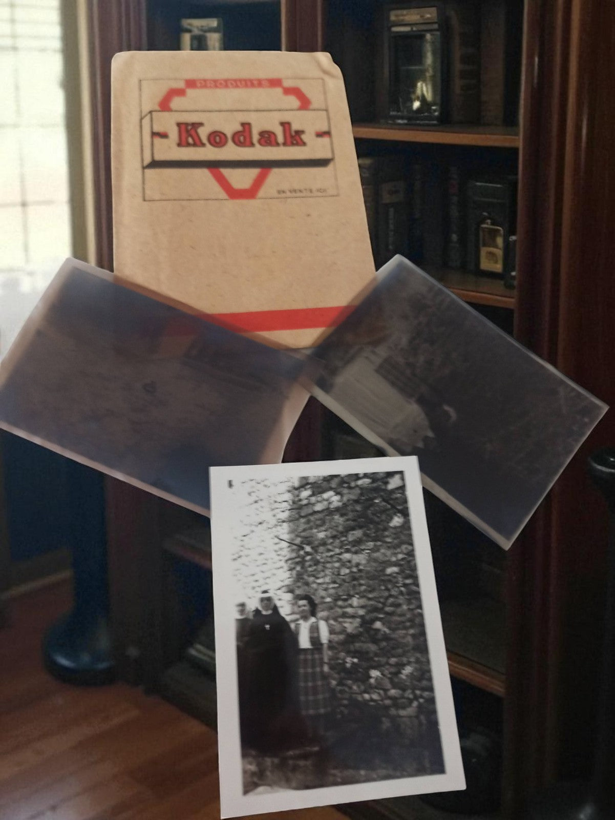 Lot de photos anciennes Kodak années 1930-1950 vintage rétro livret papier
