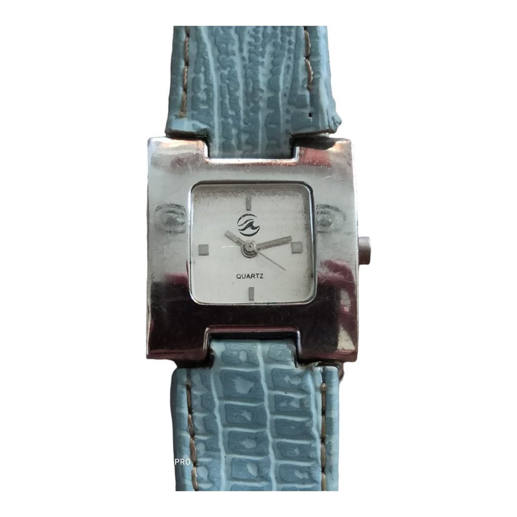 Montre Vintage Cuir Bleu Élégante - Histoire et Style Uniques