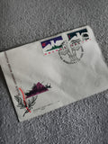 Lettre FDC Pologne XXe armée timbres illustrés militaire philatélie (Ref 27)