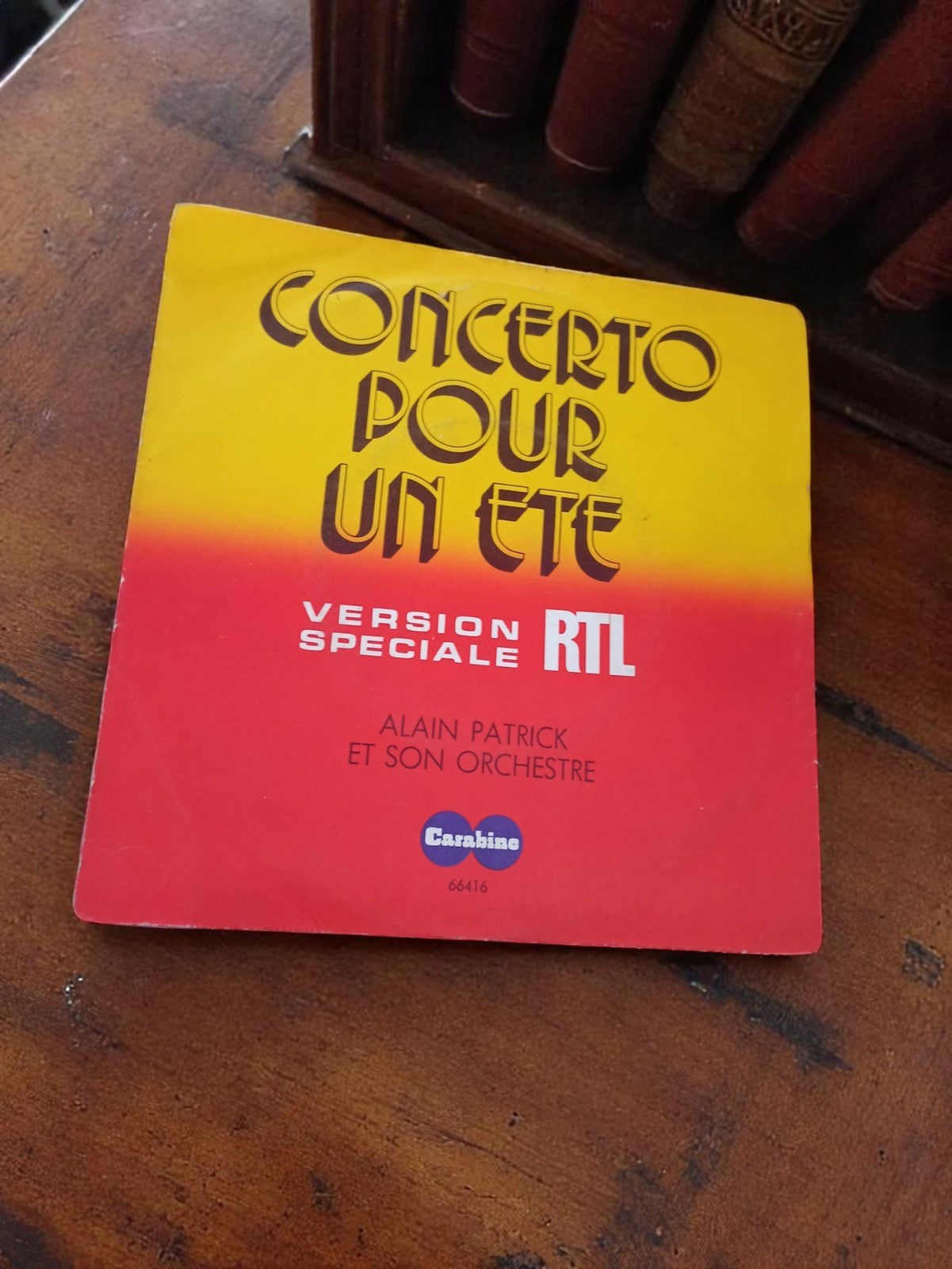 Vinyle 45T Concerto pour un été RTL Alain Patrick Vintage rétro musique classiqu