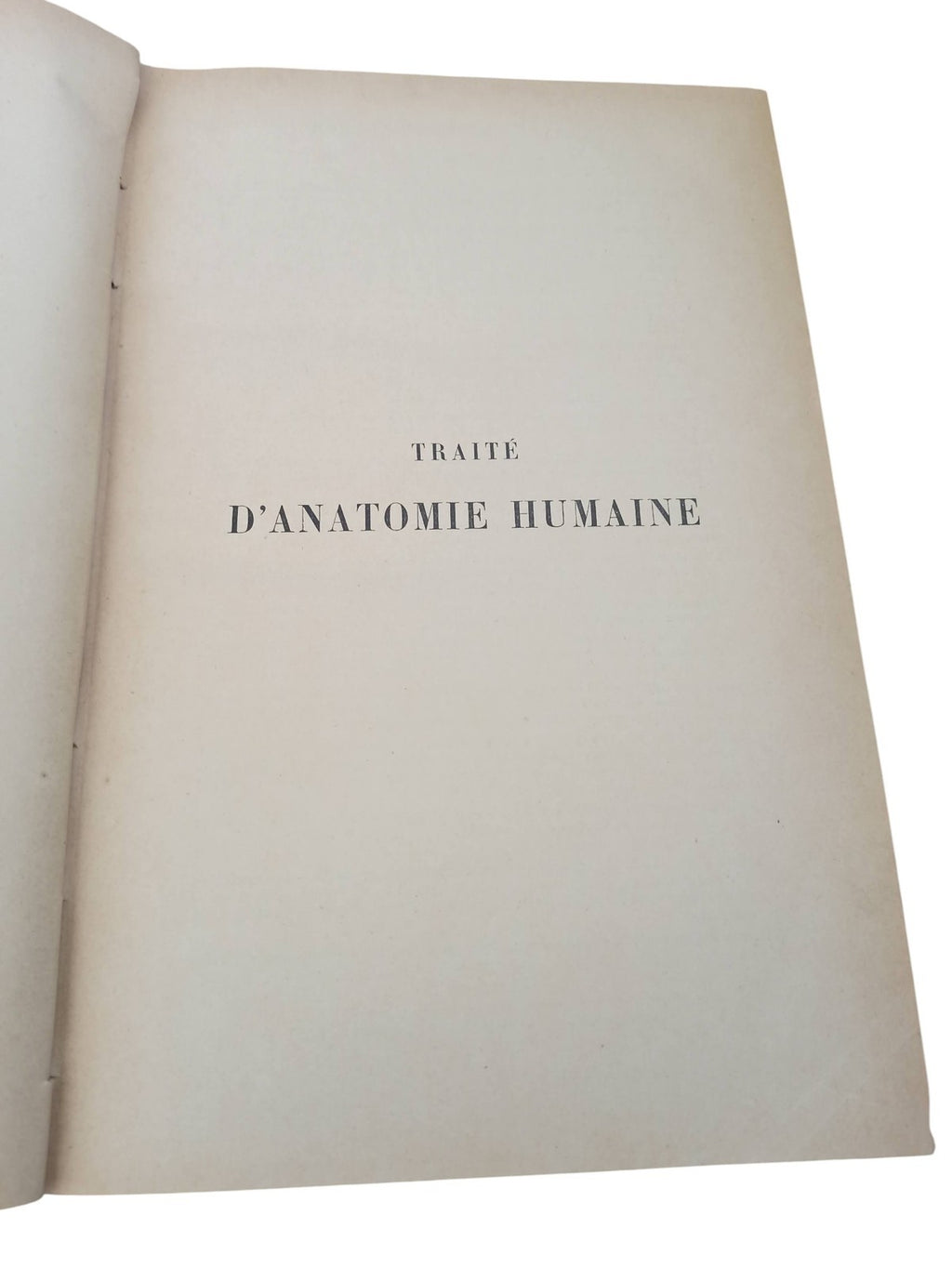 Livre ancien d'anatomie humaine 1911 reliure marbrée vintage illustrations rare