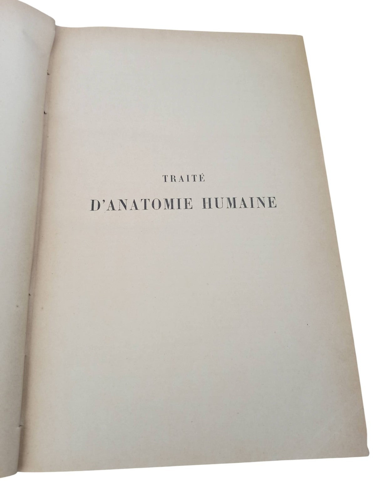 Livre ancien d'anatomie humaine 1911 reliure marbrée vintage illustrations rare