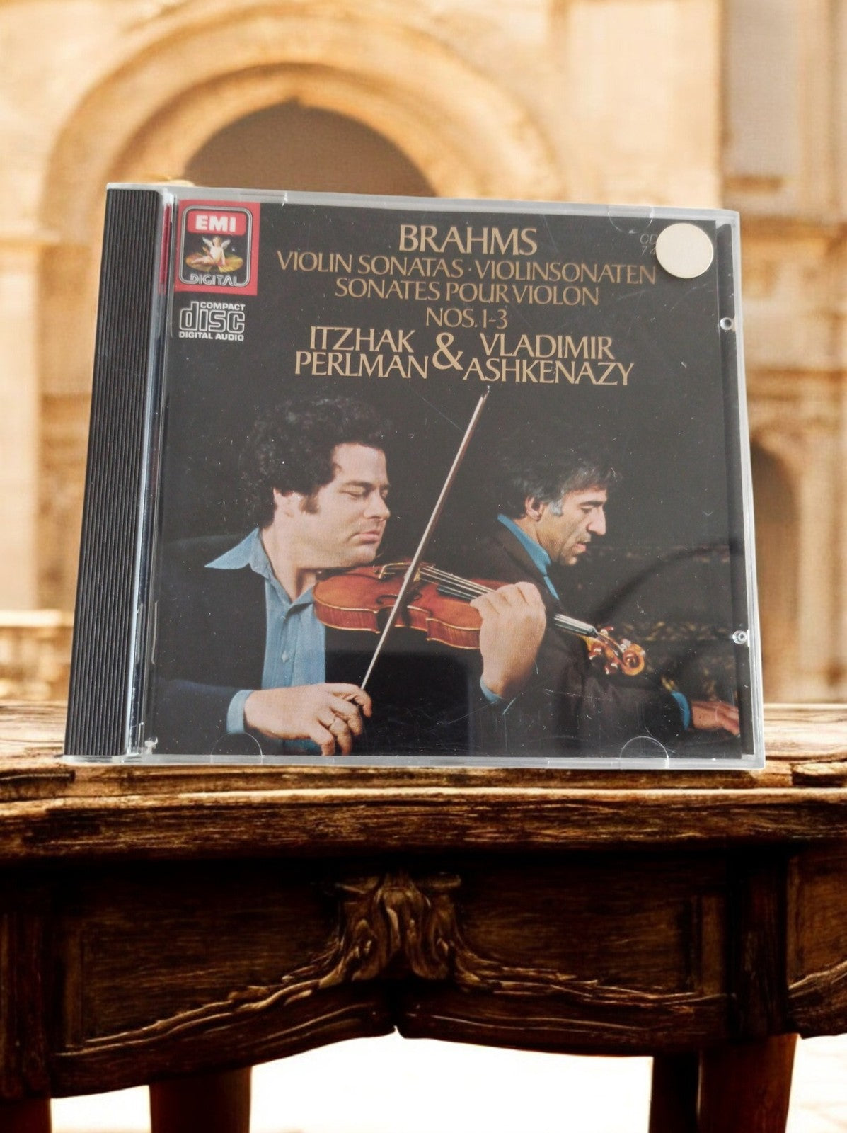 CD Brahms Sonates violon Perlman Ashkenazy EMI Digital disque classique