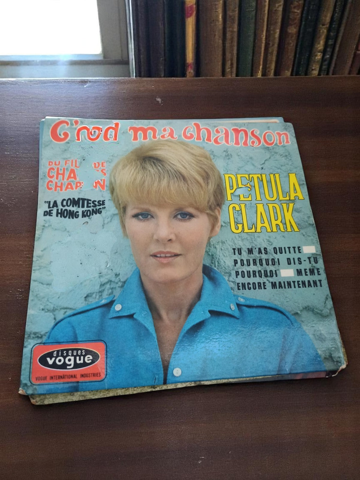 Vinyle 45T Petula Clark Disques Vogue Pochette Gnod ma chanson vintage années 60