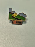 Vintage pin's Shell paysage campagne émaillé collection rétro rare
