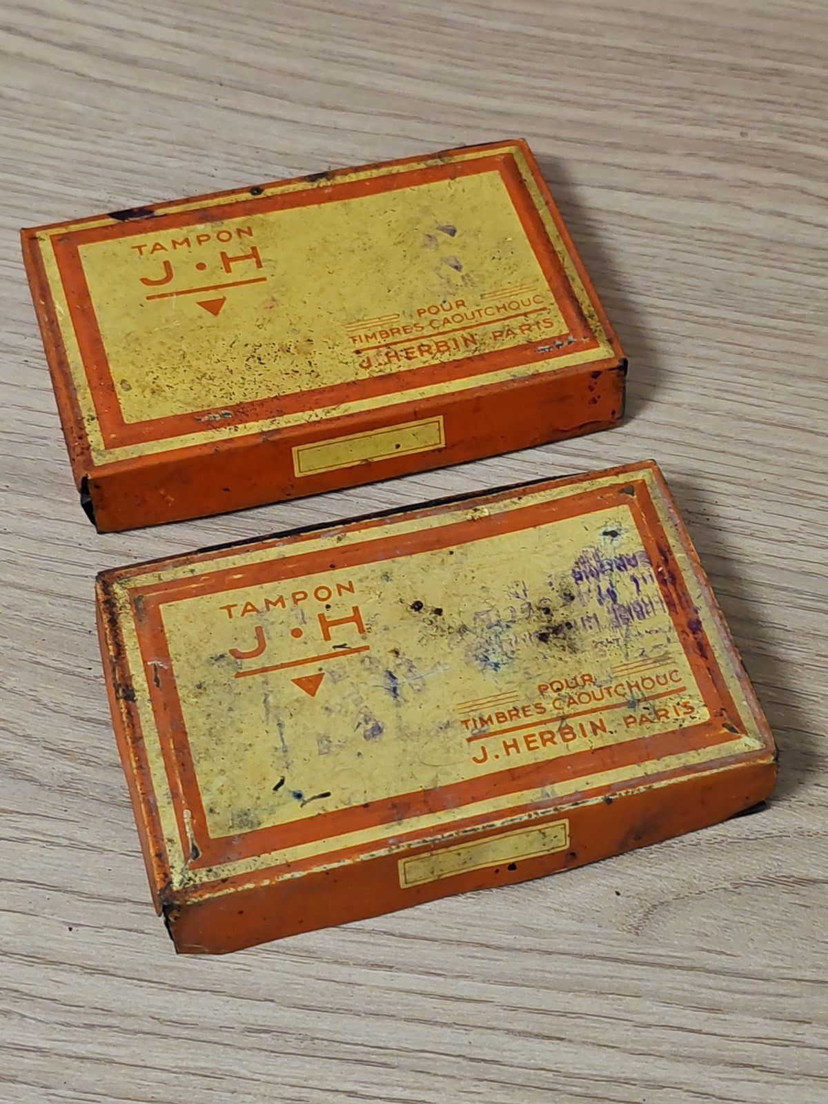 Vintage encreurs anciens années 1950 Ancienne, accessoire bureau rétro collectio