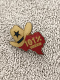 Pin's vintage 101% Texan chapeau étoile USA badge ancien (Ref 4)