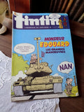 Magazine Tintin vintage années 70 Monsieur Edouard rare BD hebdomadaire