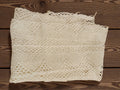 Set linge de table ancien XIXe brodé dentelle crochet vintage rare déco rétro