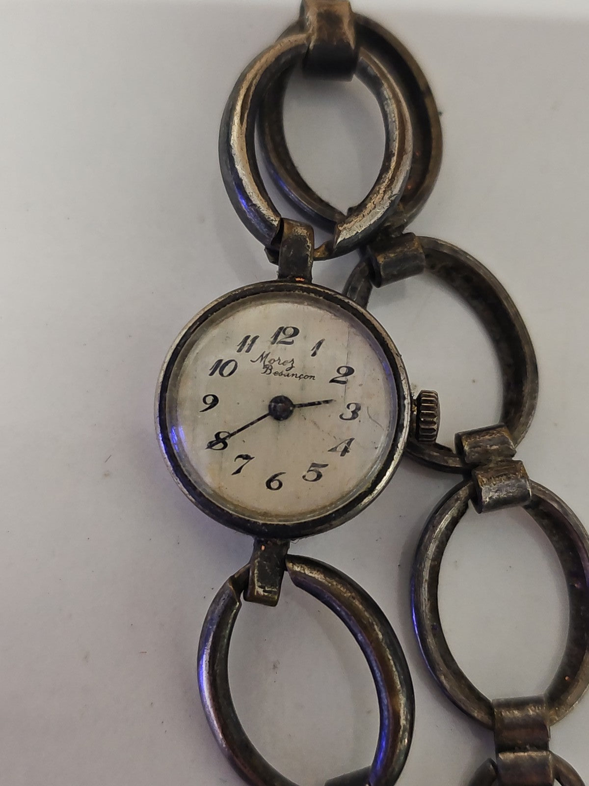 Montre ancienne femme Morez Besancon rétro fonctionnelle, montre-bracelet collec