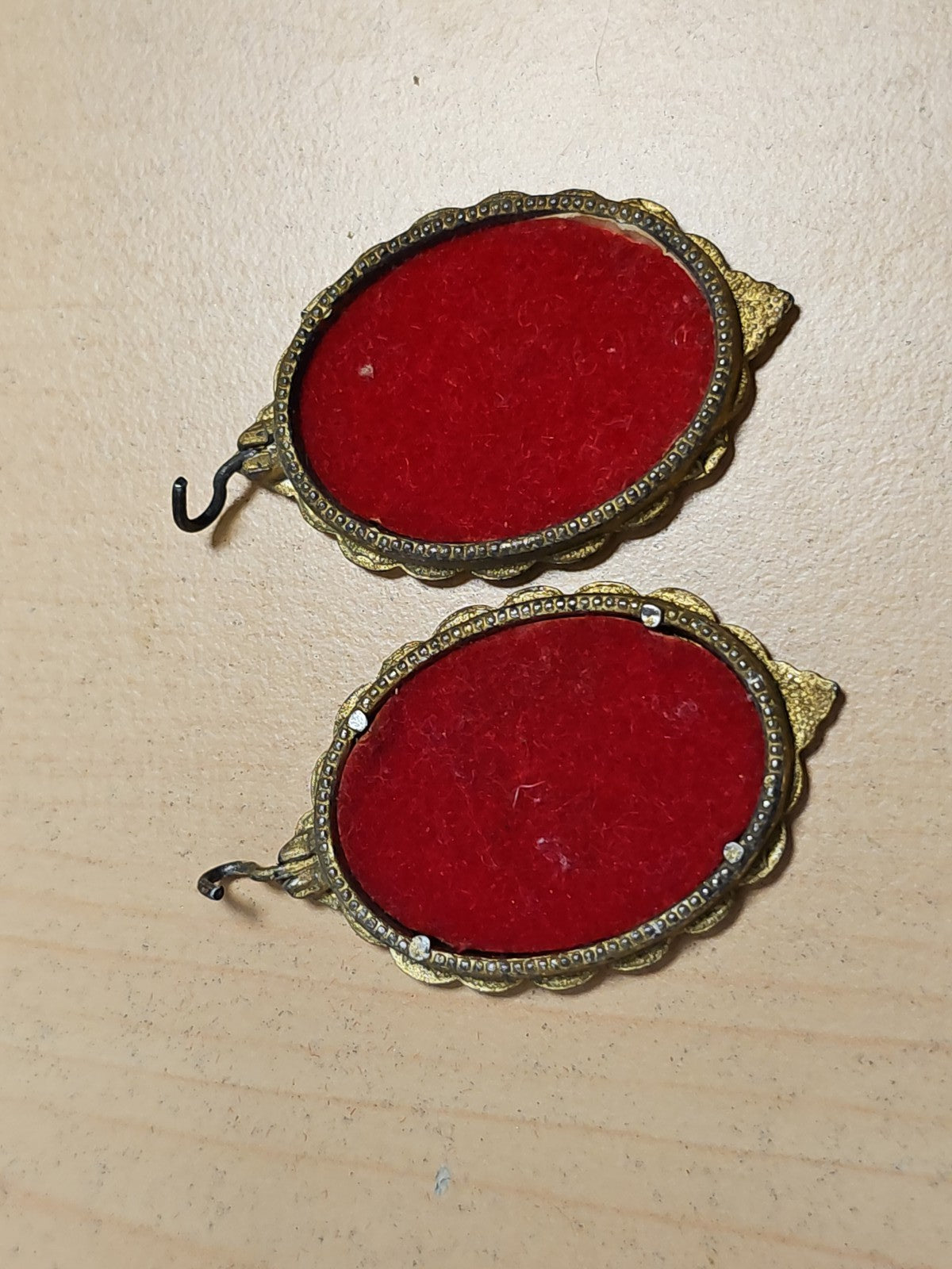 Lot 2 pendentifs portraits anciens vintage cabinet de curiosités collection déco