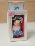 Figurine poupée ancienne vintage en boîte d?origine, objet rétro de collection